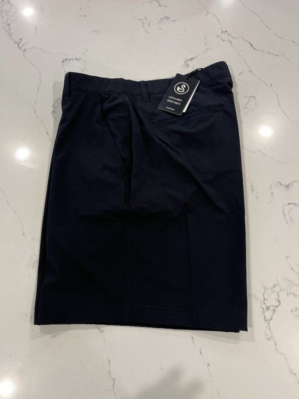 Swannies Golf Sully Shorts Black Size 40 NWT